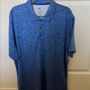 Nike Men's Blue Heather Polo Shirt